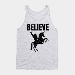 Bigfoot Riding A Unicorn Tank Top